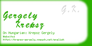 gergely krepsz business card